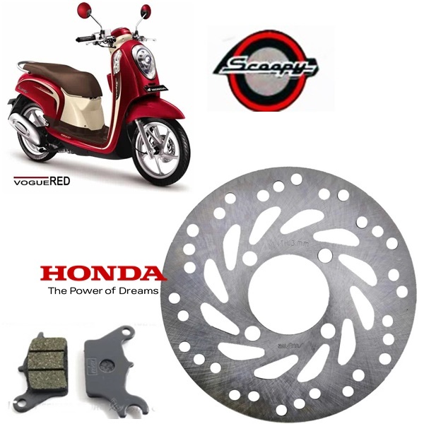 Piringan cakram plus dispad Scoopy fi 2013- 2016