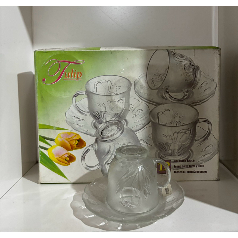 Cangkir Teh - Tulip (1 Set)