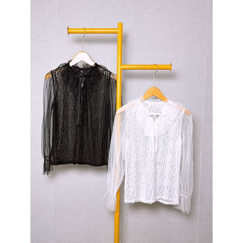 BLOUSE TILLE BROKAT IMPORT | GROSIR PGMTA