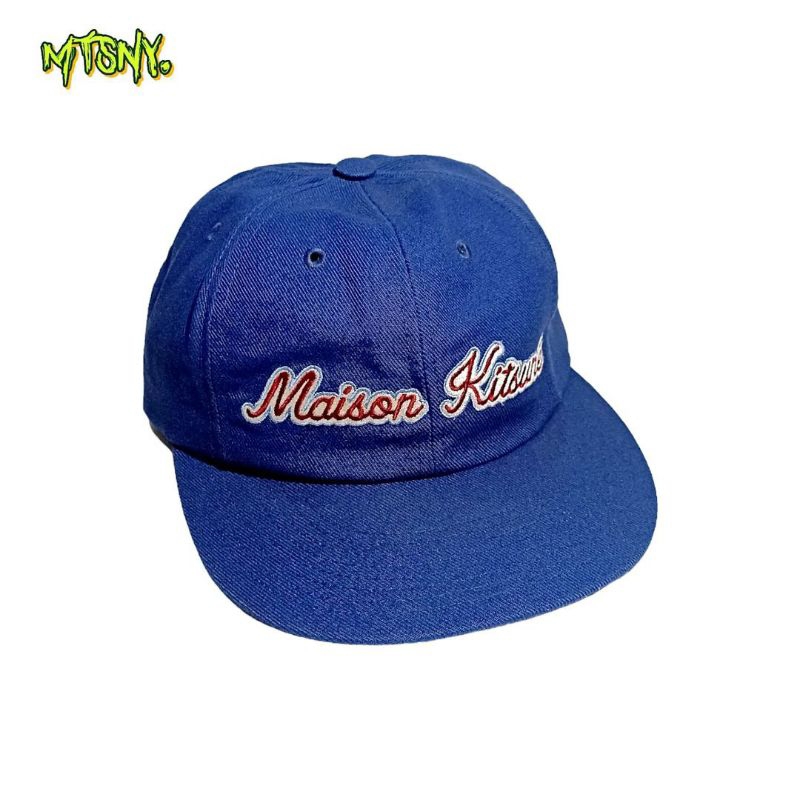 Topi Hat Cap Maison Kitsune 6 Panel Snapback Baseball Cap Lawas
