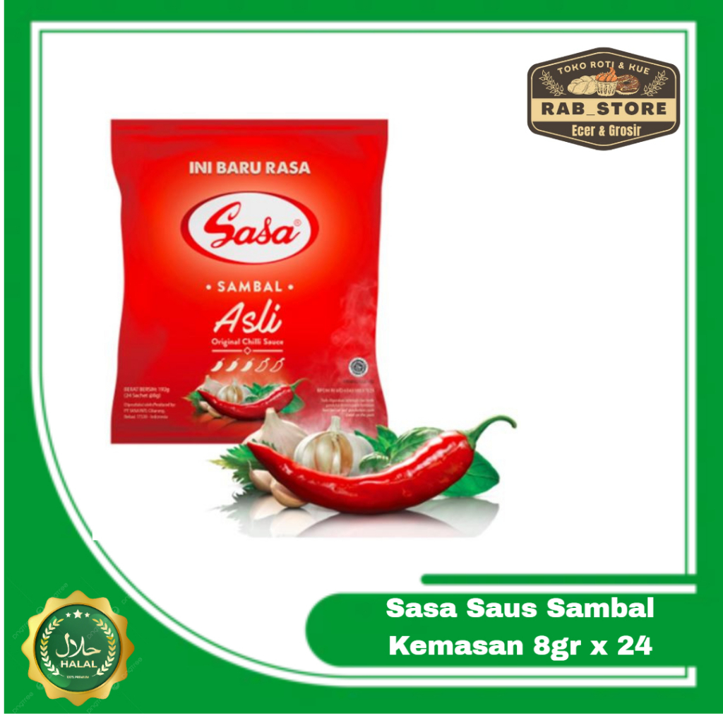 

Sasa Saus Sambal Sachet 8 gr x 24 pcs