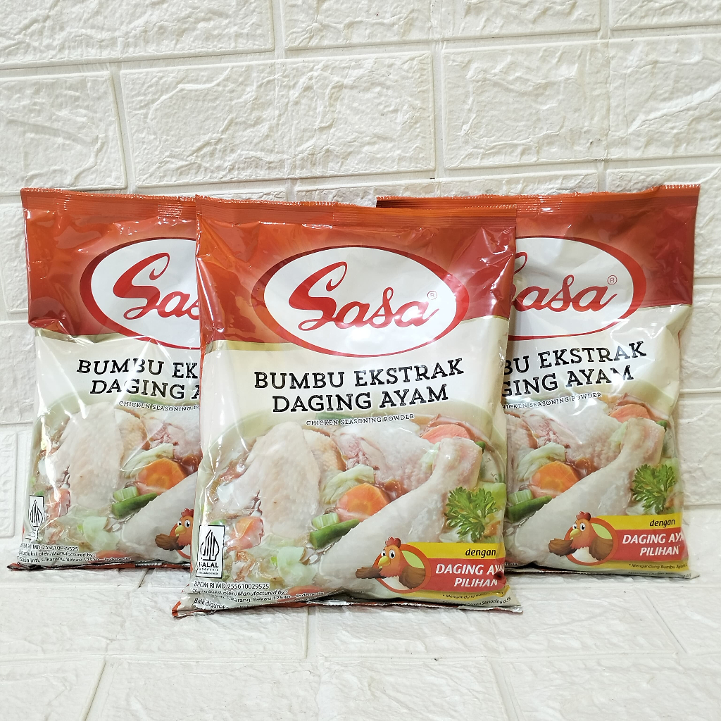 

Sasa Bumbu Ekstrak Daging Ayam 1kg Free Bubble Wrap dan Dus Tebal