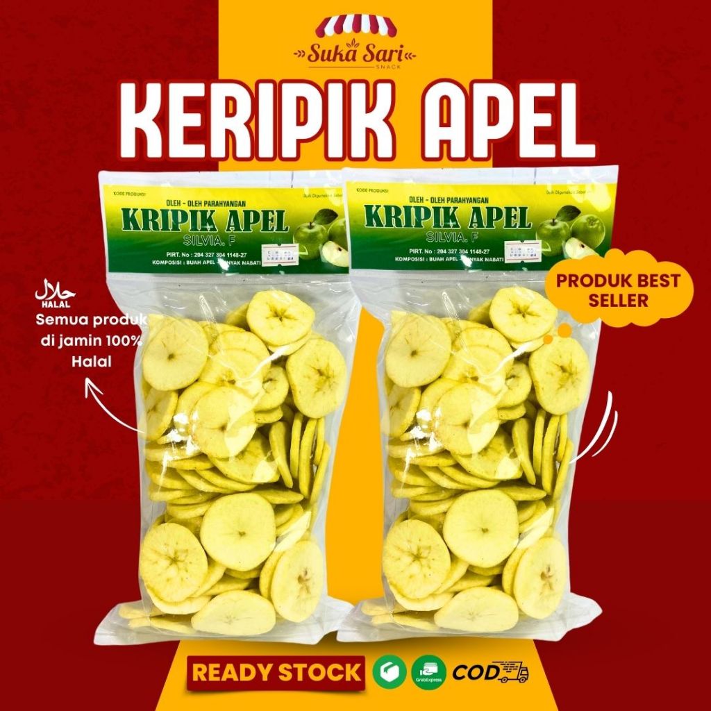 

Keripik Apel Cemilan Snack Oleh-Oleh Bandung | Sukasari Snack