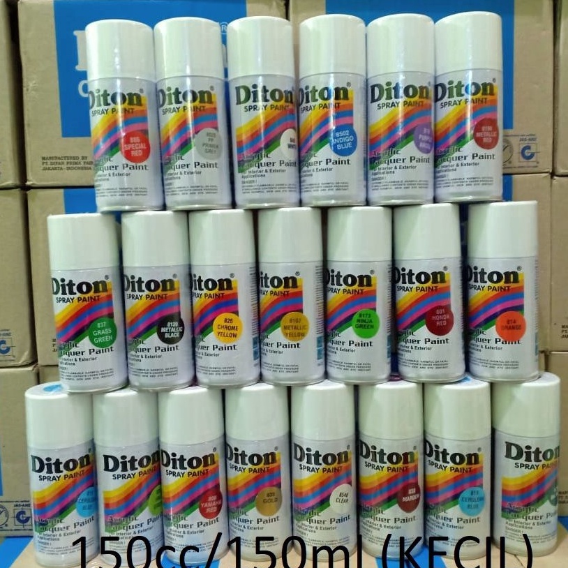 Hadir Hebat Pilox Cat Semprot DITON Spray Paint Acrylic Lacquer Paint Glossy Metallic Doff Stabilo C