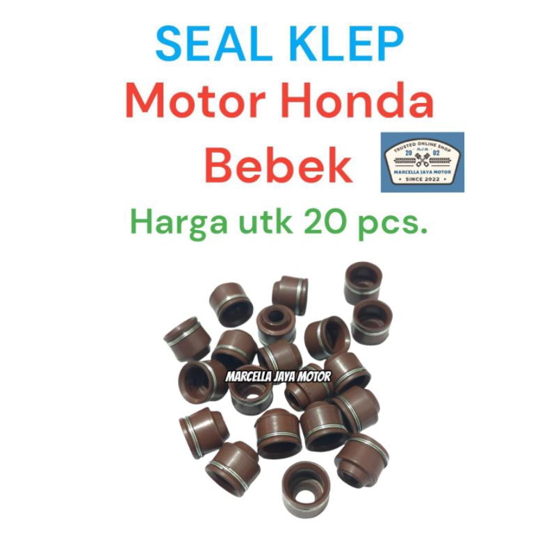 20 PCS GROSIR SEAL KLEP SINGLE PER MOTOR HONDA GRAND SUPRA X REVO BLADE 110 BEAT SCOOPY SPACY VARIO 