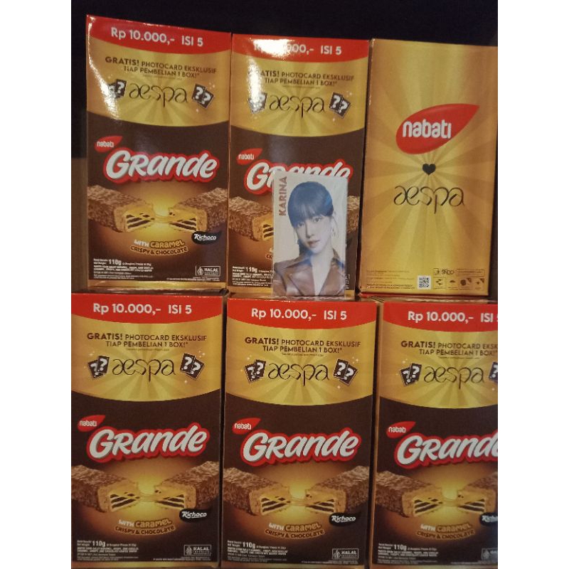 

AESPA X NABATI GRANDE Photocard with caramel 110gr