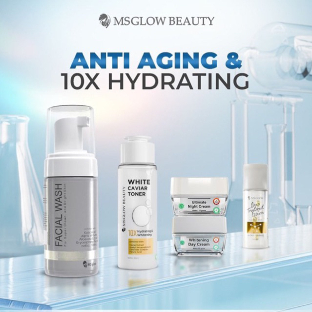 PAKET Ultimate UNTUK FLEK, ANTI AGING & Mencerahkan - MS GLOW