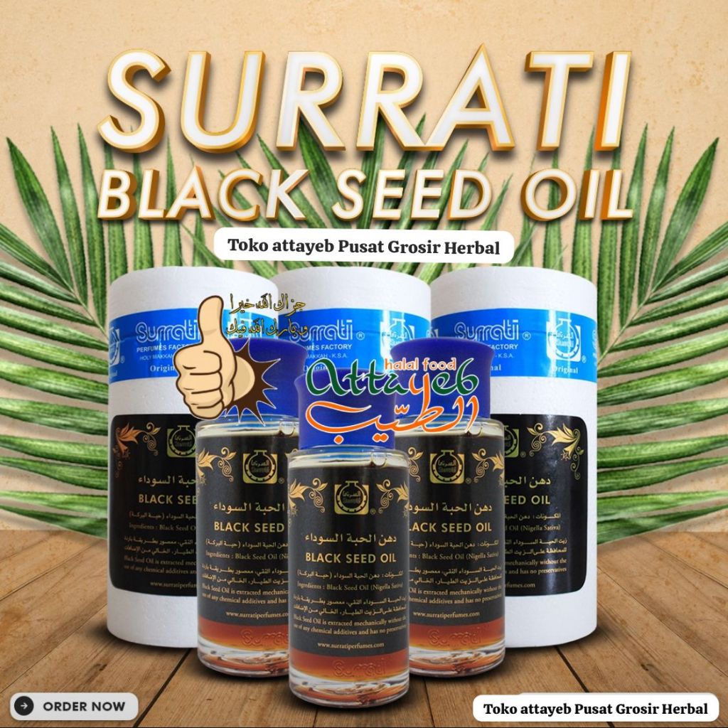Surrati Minyak Habbatussaudah Minyak Jinten Hitam Surrati 100ml (EXP 2026) Minyak Habbatus Sauda Jin