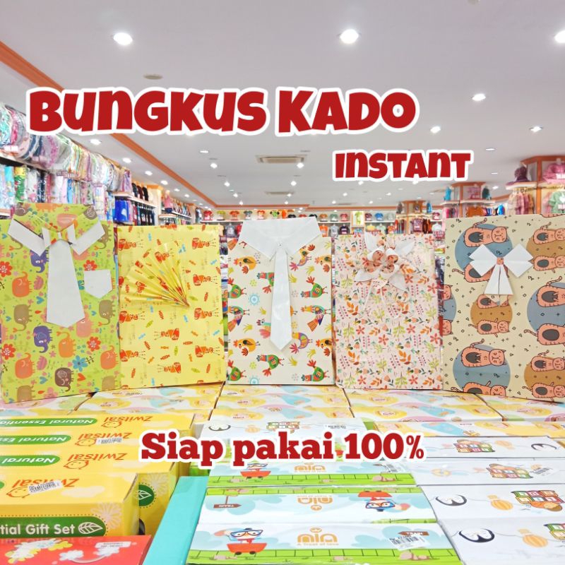 

Bungkus Kado Instant Siap Pakai 100℅ / Kertas Kado Instant Sudah Jadi dan Siap Pakai