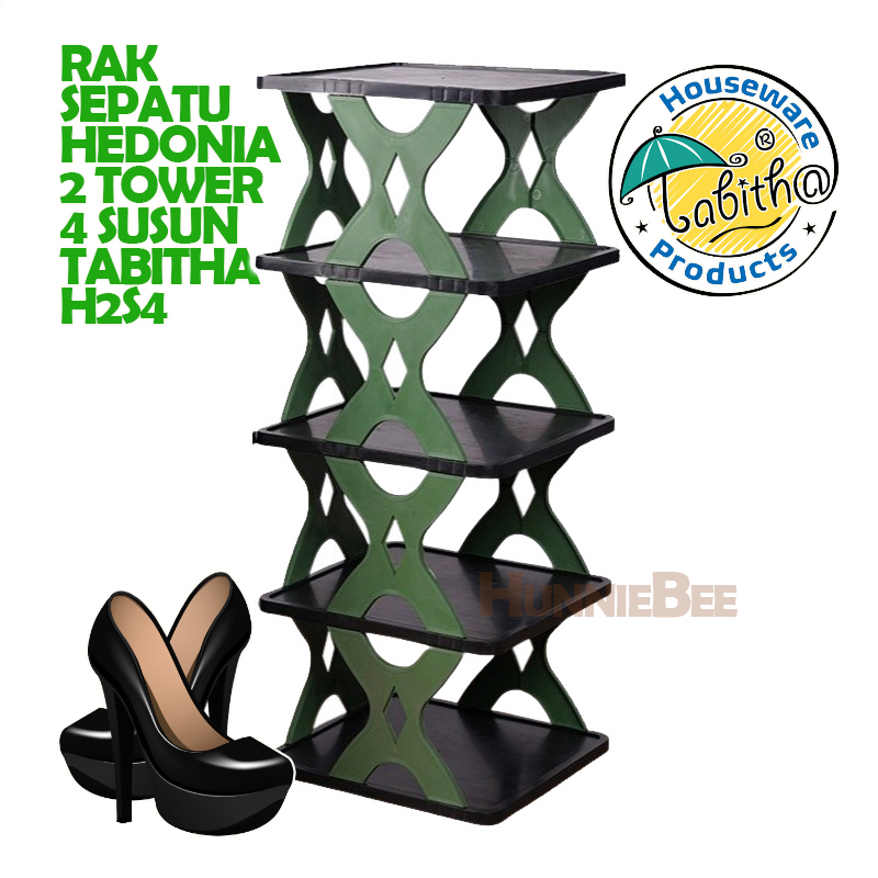 RAK SEPATU HEDONIA 2 TOWER 4 SUSUN TABITHA H2S4