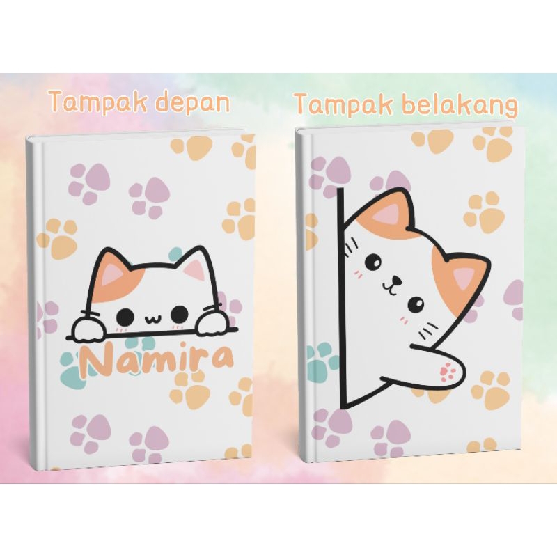 

cover buku anak custom nama