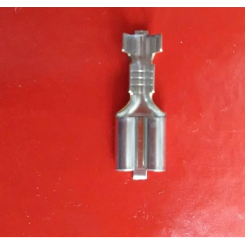 skun kabel female skun gepeng warna silfer putih