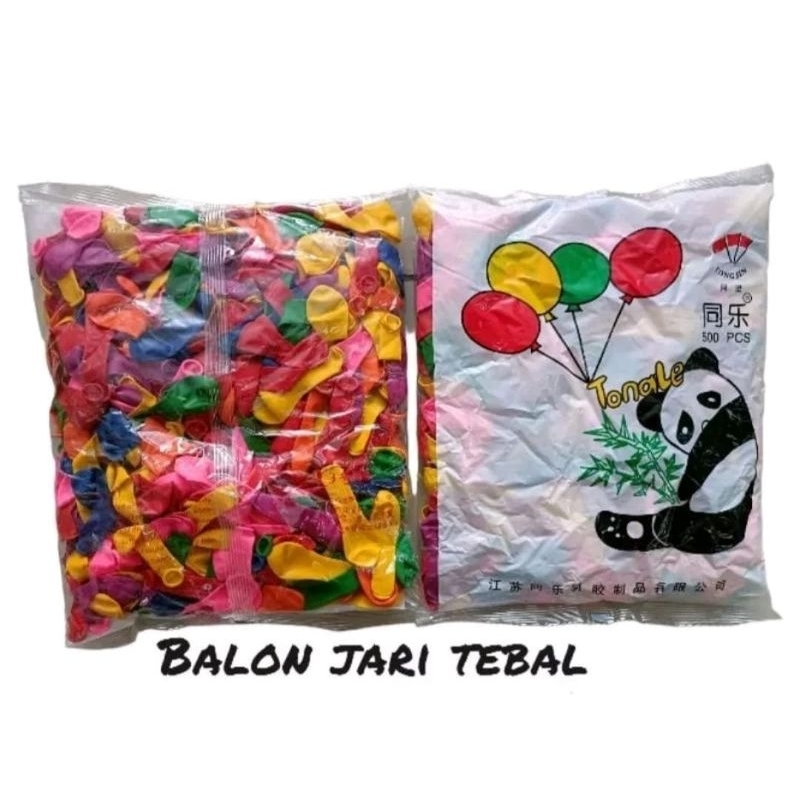 balon jari tebal  isi 500 balon mini - balon Unyil  500 pcs