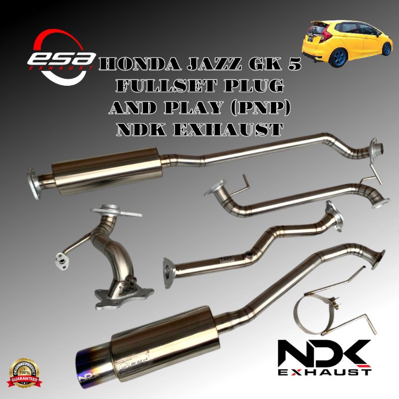 KNALPOT MOBIL RACING FULLSYSTEM PNP HONDA JAZZ GK 5 NDK EXHAUST KNALPOT RACING MOBIL