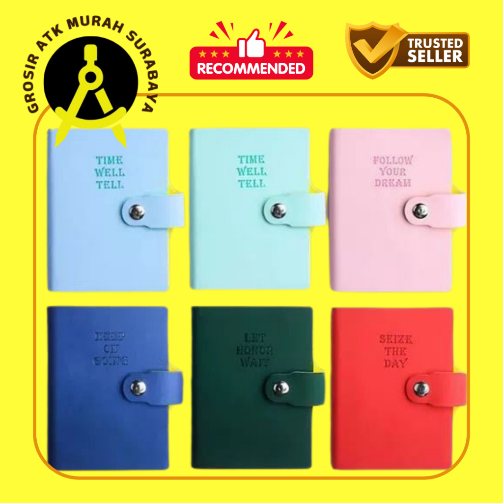 

Buku Agenda Notebook Buku Catatan Bahan Kulit Jeruk Premium With Button