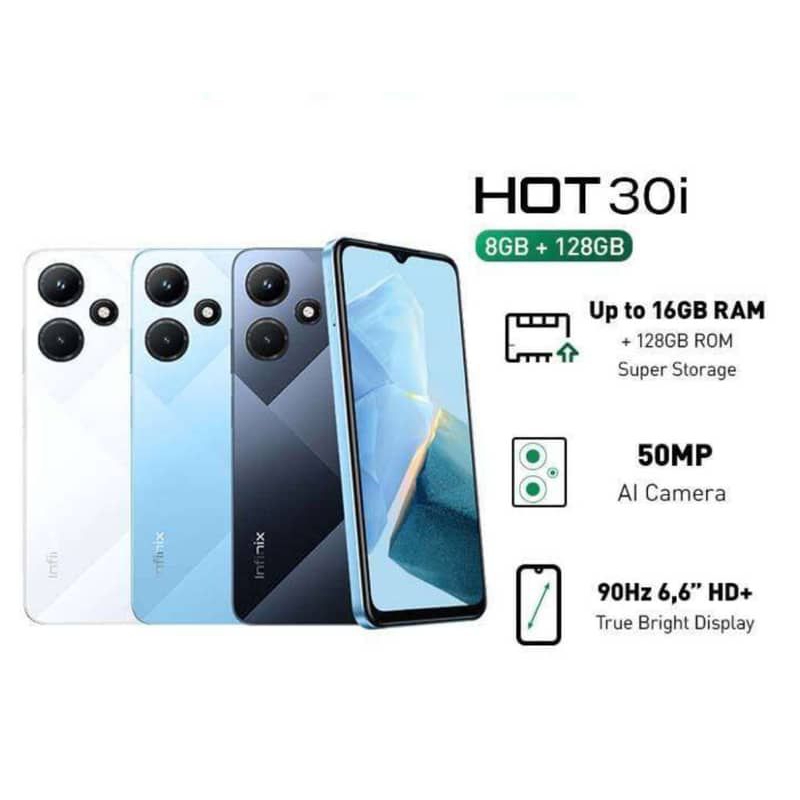 INFINIX HOT 30i RAM 8/128GB - GARANSI RESMI RAM (8 / ROM 128GB)