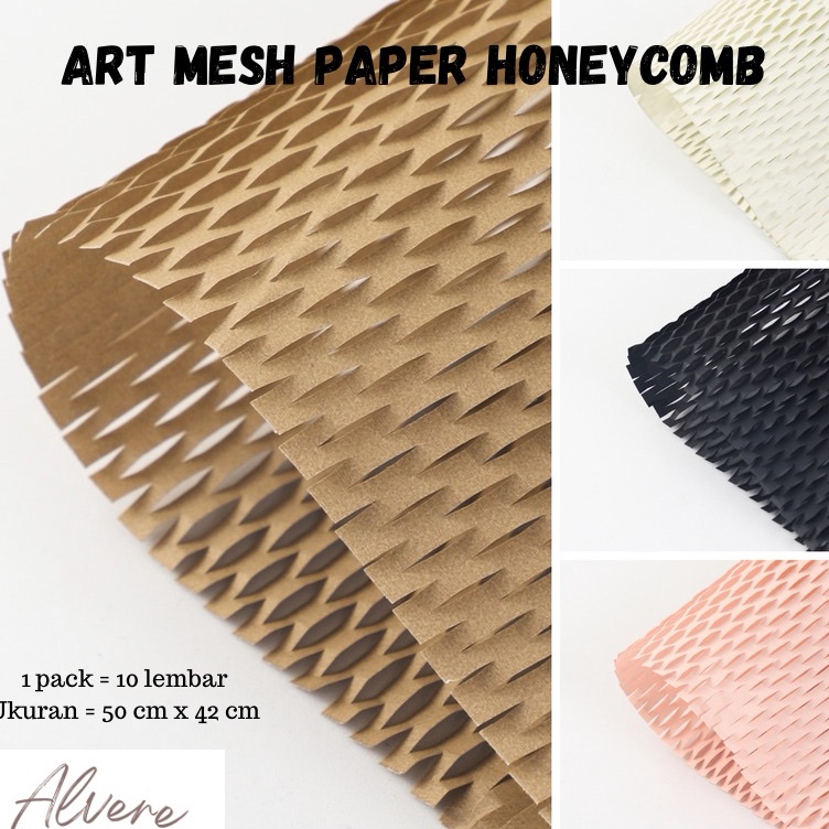 

Diskon Ekonomis 1 Lembar Art Mesh Paper Honeycomb Flower Wrapping Kertas Eco Friendly Buket Bunga