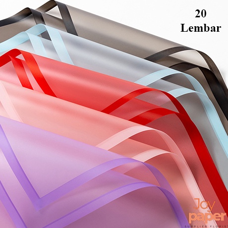 

Kejar Obral 2 Lembar Kertas Buket Bunga Wrapping Paper Cellophane List Transparant Perpack Kb5