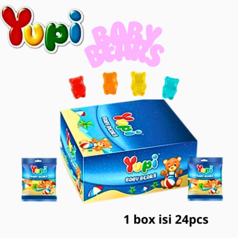 

permen yupi baby bears 1pak isi 24