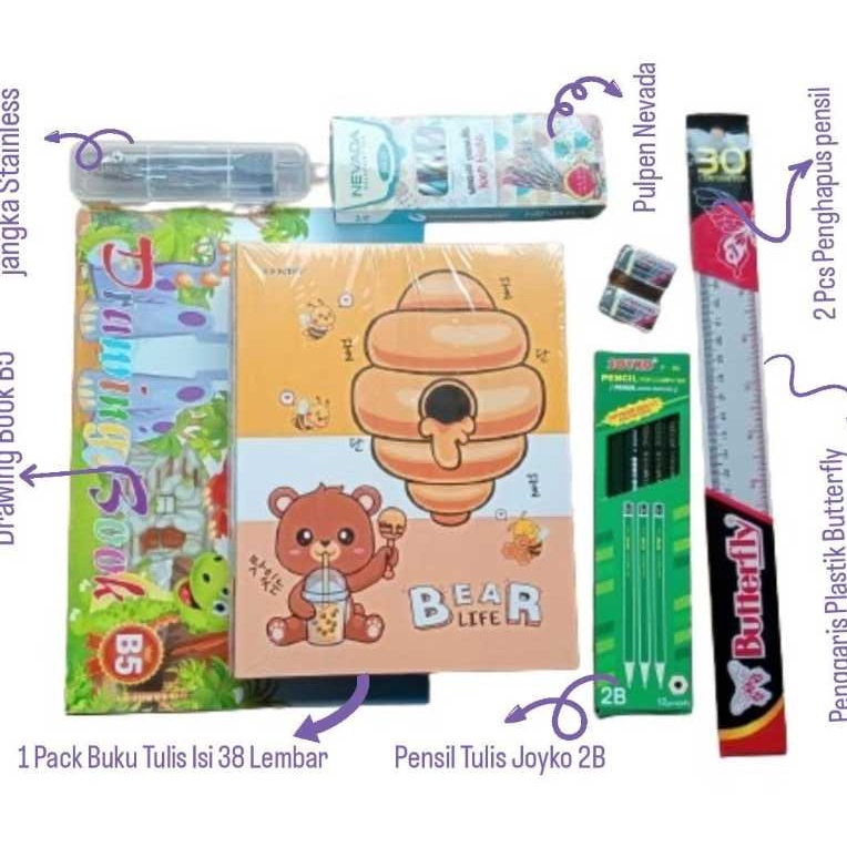 

Obral Puas 1 PAKET PERLENGKAPAN ALAT SEKOLAH