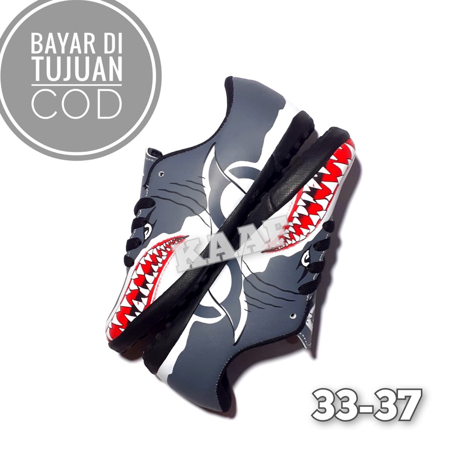 Paket Hemat  Sepatu Futsal Anak Ortuseight Catalyst Requin FG Red White I Grey White l Blue White l 