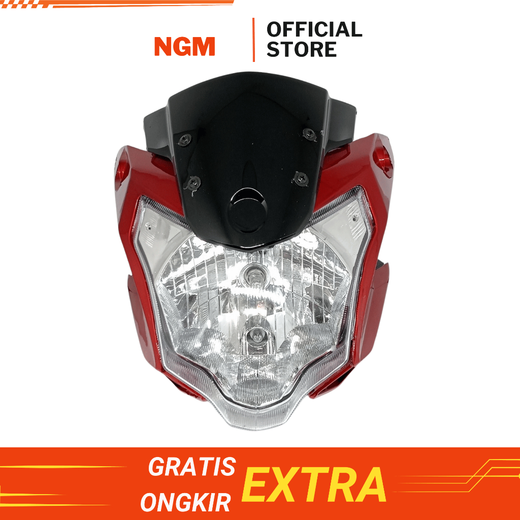 HEADLAMP KEPALA LAMPU DEPAN VIXION ADV KEDOK SET VIXION 2015 2016 PNP 2014 - MERAH