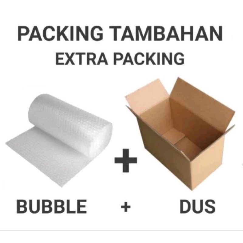 

packingan dus+bubble wrap xtra tambahan packingan dus + bubble wrap