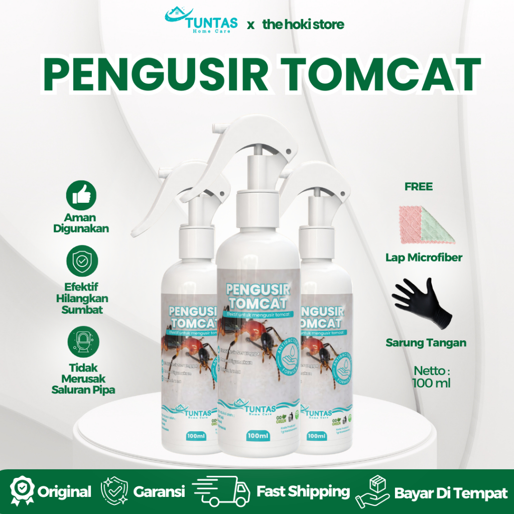 TUNTAS Pembasmi Tomcat Obat Pengusir Tomcat Spray Cairan Pencegah Serangga Di Rumah 100ml