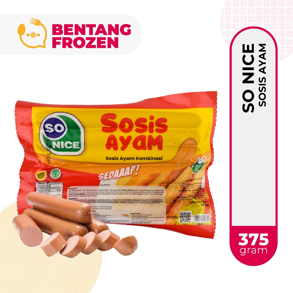 

So Nice Sosis Ayam 375gr / Sosis So Nice Sedaaap