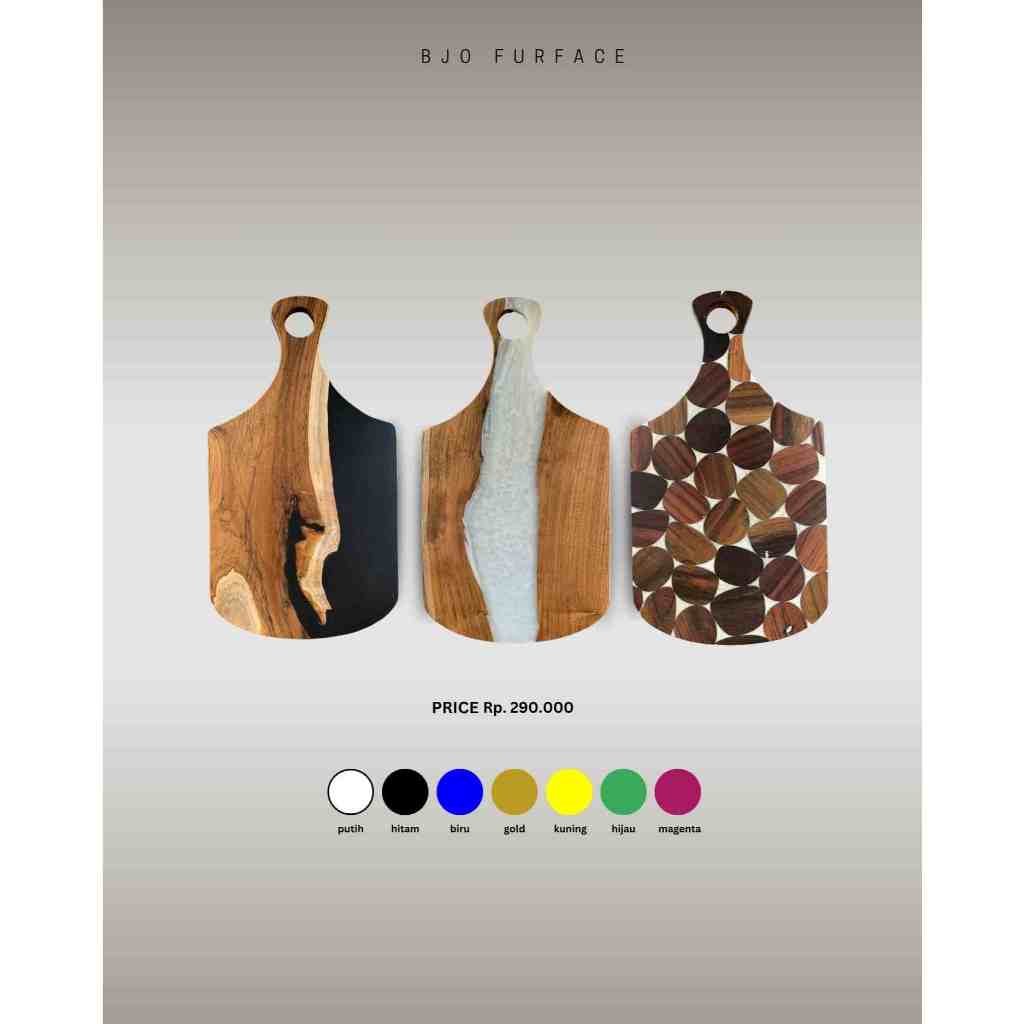 Talenan Kayu Mix Epoxy resin -  BJO FURFACE