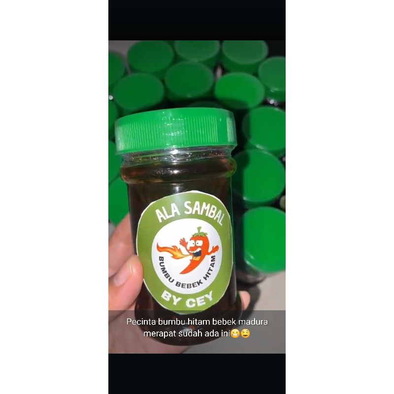 

Ala sambal - Bumbu sambal bebek hitam ala cey