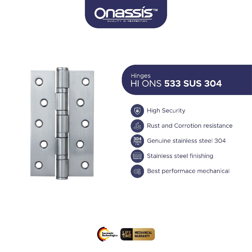 ENGSEL PINTU ONASSIS 533-4BB SUS 304 SS