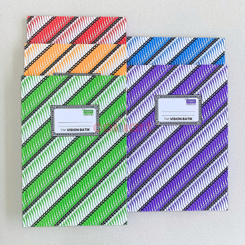 Buku Hard Cover Batik Ukuran Folio Isi 100 Lembar - Buku Batik Folio