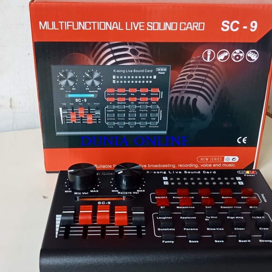 Mixer blackspider Soundcard SC9 original Blackspider soundcard SC 9 V9