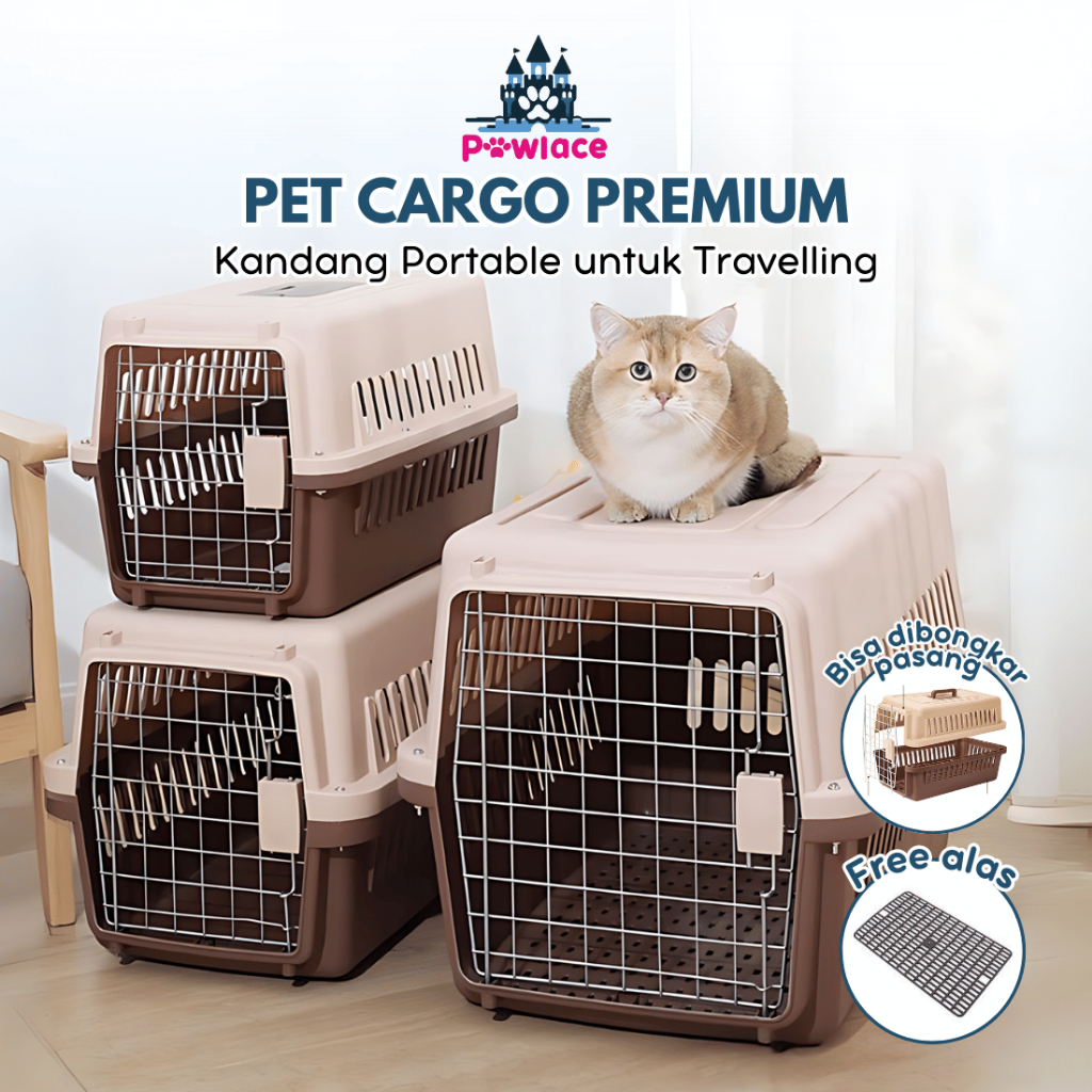 IK3 Pet Cargo Jumbo Anjing Kucing 3 Ukuran Pet Cargo Anjing Besar Cargo Kucing Pet Travel Box