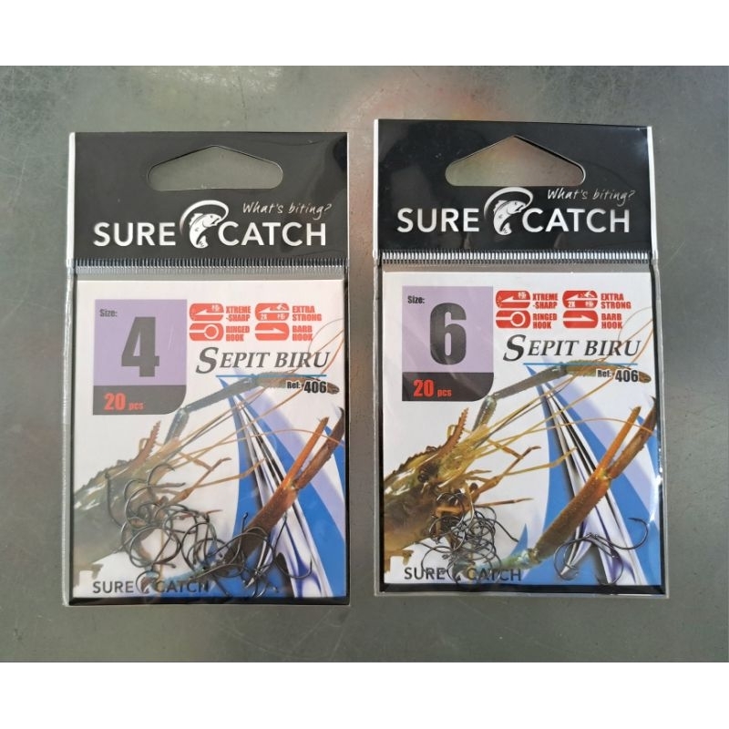 Mata Pancing Udang Galah Sepit Biru Sure Catch