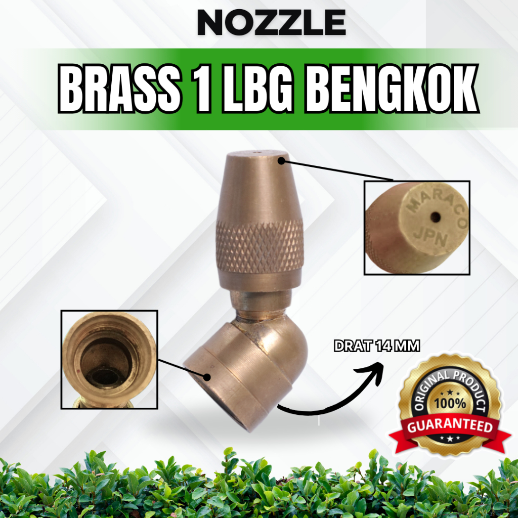 NOZZLE BRASS 1 LBG BENGKOK (nozzle brass sprayer 1 lubang bengkok)