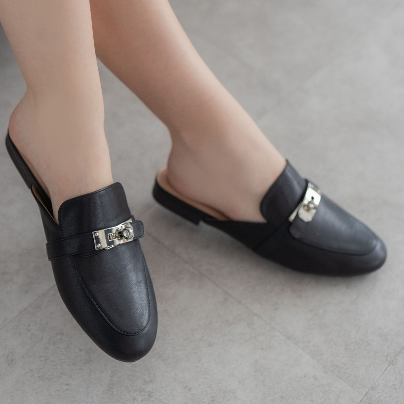 NCY Shoes HATTIE Mules Sandal warna Hitam