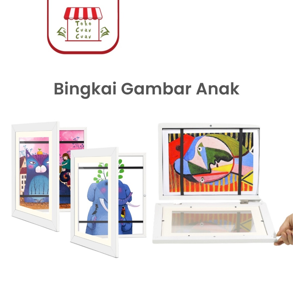 TCC Figura Gambar Anak Bingkai Foto Wall Decor Hiasan Dinding Dekorasi Aesthetic Frame Foto A4 Bingk