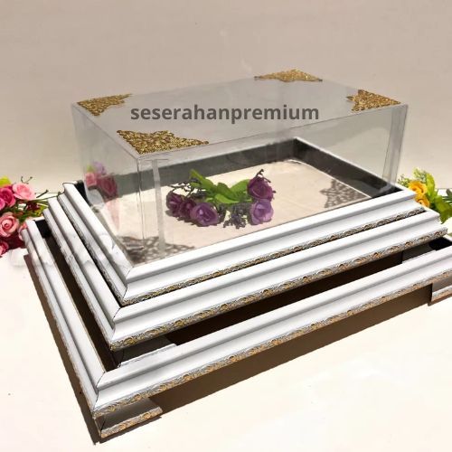 

Kotak Hantaran FrameFiber Isi 3 Tutup Mika PREMIUM