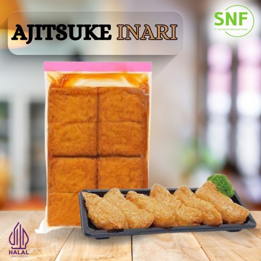 

AJITSUKE INARI KULIT TAHU KHAS JEPANG Sushi KEMASAN 100GR ISI 5PCS - DISASS JOGJA