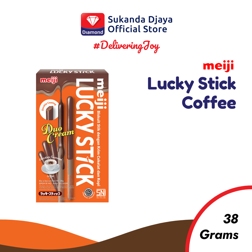 

Meiji Lucky Stick Meiji Chocolate Coffee 38 Gr