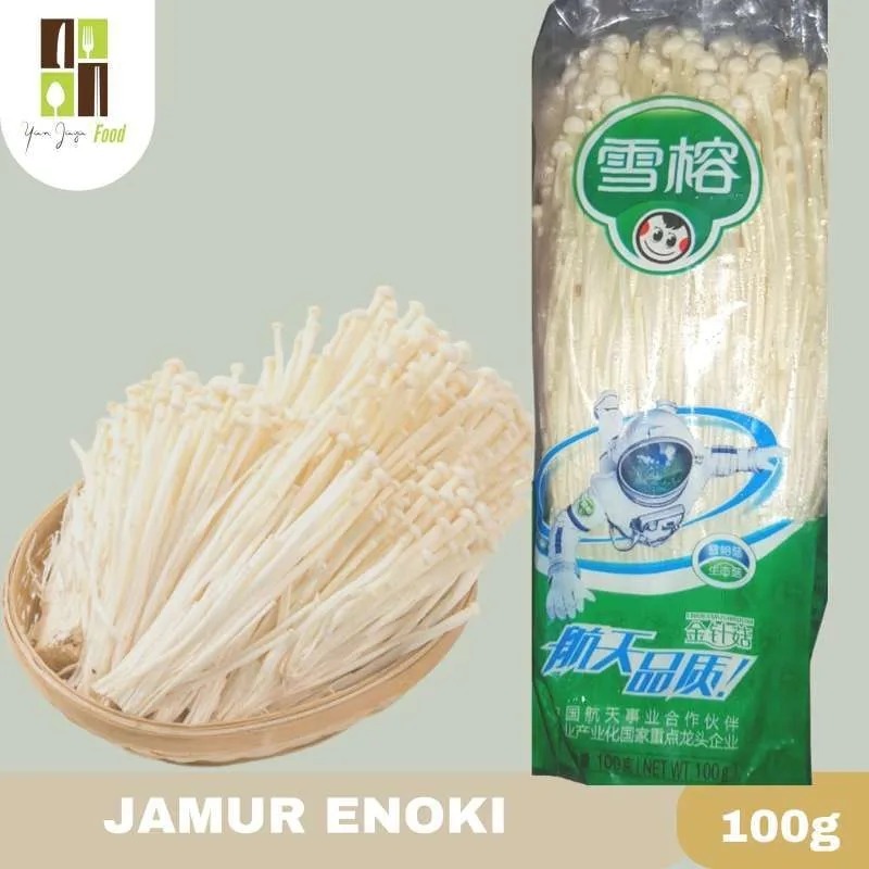 

MOOJOK-Jamur Enoki Astronot Grade A Segar Fresh 100Gr Murah Enak Sehat Sayur Suki Halal