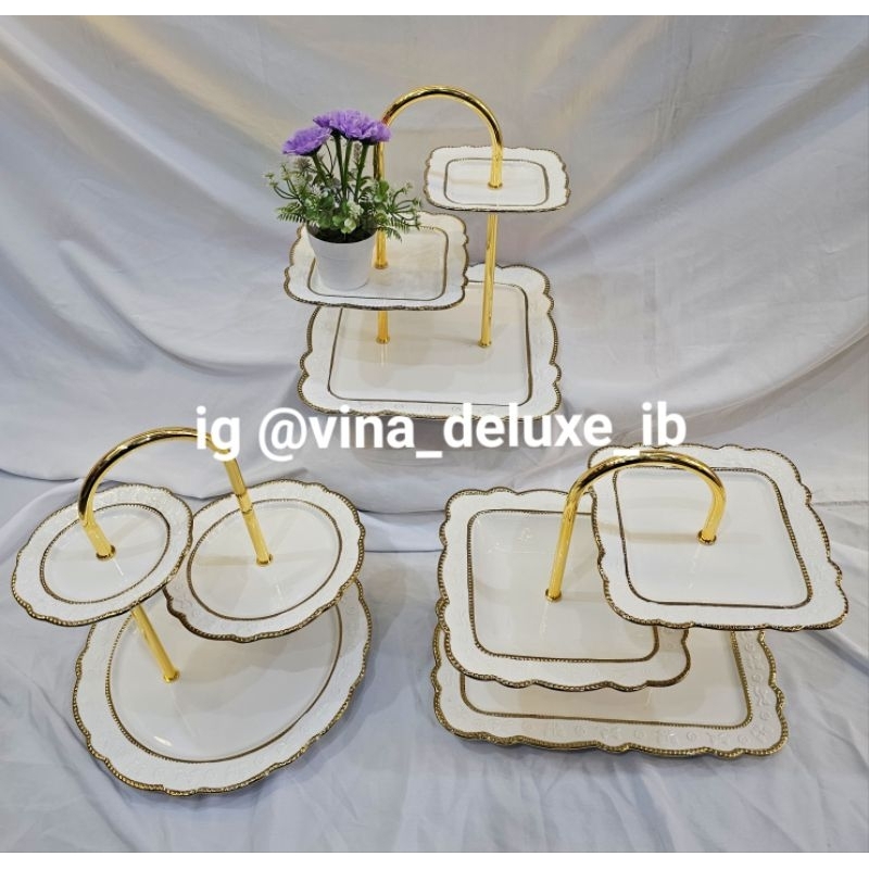 Piring Tatakan / Sajian 3 Tingkat