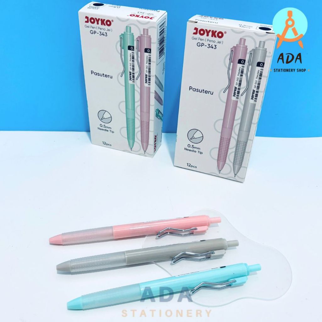 

GROSIR (12 pcs) GEL PEN JOYKO GP-343 PASUTERU/ PULPEN JOYKO