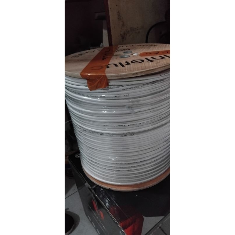 Kabel InterlucRG59+Power Kabel CCTV 1 roll 300Meter....