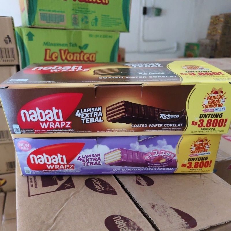 

Nabati Warpz korean goguma chocolate isi 12 pcs