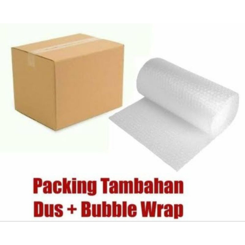 

Packing Tambahan Dus + Bubble Wrap