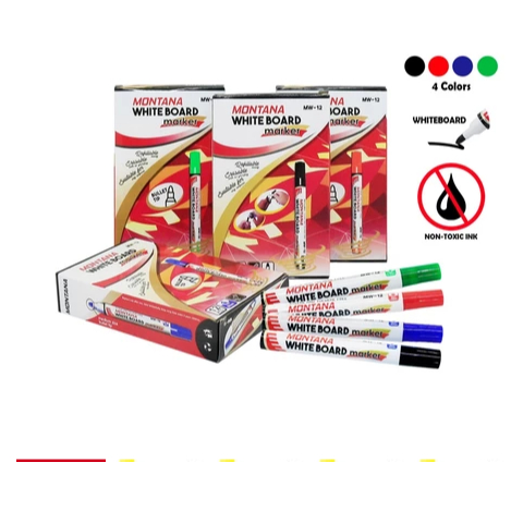 

TKKH MONTANA SPIDOL WHITEBOARD WARNA WARNI SPIDOL PAPAN TULIS MONTANA WARNA WARNI