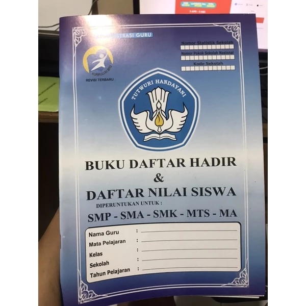 

Buku Administrasi Guru Daftar Nilai SMP/MTS SMA/MA